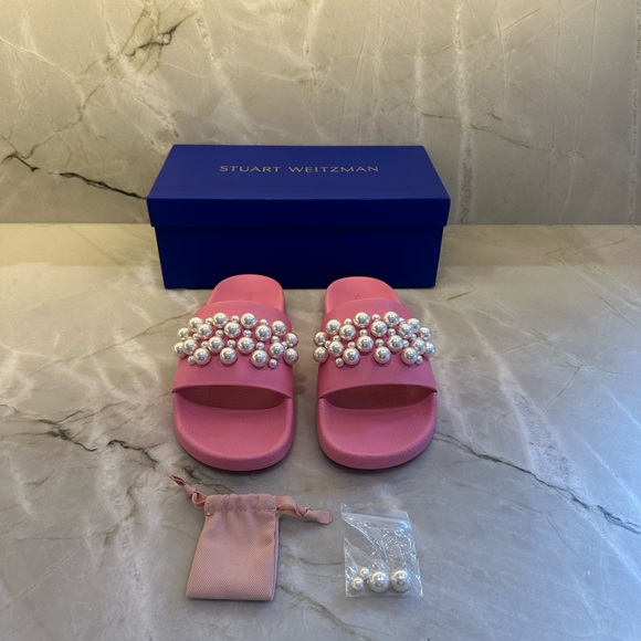 Stuart Weitzman Goldie Pool Slide - Picture 6 of 7